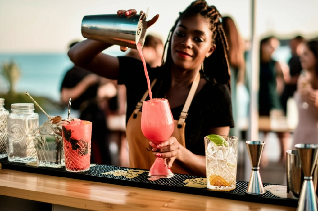 Professional bartender