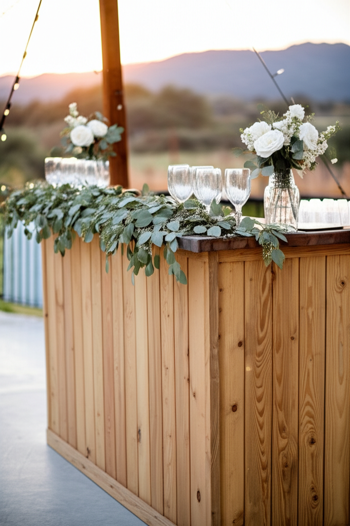 Rustic farm bar